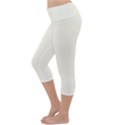 Sweet Cream Lightweight Velour Capri Yoga Leggings View2