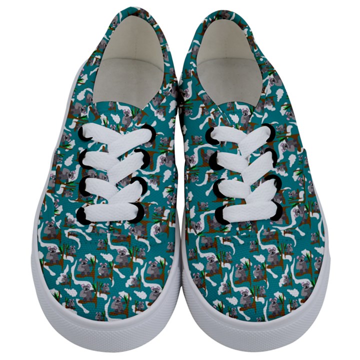 Koala Bears Pattern Kids  Classic Low Top Sneakers