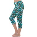 Koala Bears Pattern Lightweight Velour Capri Yoga Leggings View2