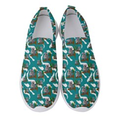 Koala Bears Pattern Women s Slip On Sneakers by bloomingvinedesign