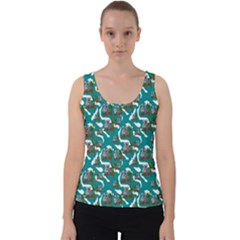 Koala Bears Pattern Velvet Tank Top by bloomingvinedesign