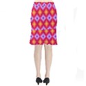 Texture Surface Orange Pink Short Mermaid Skirt View2