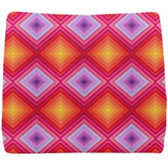 Texture Surface Orange Pink Seat Cushion by Mariart