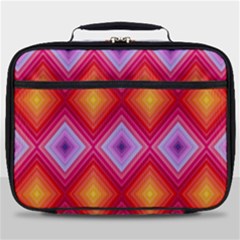 Texture Surface Orange Pink Full Print Lunch Bag by Mariart