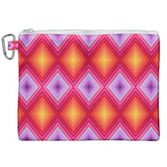 Texture Surface Orange Pink Canvas Cosmetic Bag (xxl)