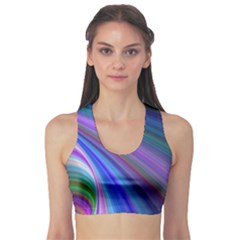 Background Abstract Curves Sports Bra by Bajindul