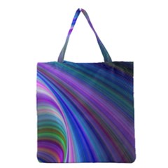 Background Abstract Curves Grocery Tote Bag by Bajindul