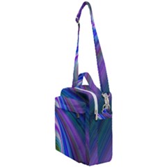 Background Abstract Curves Crossbody Day Bag