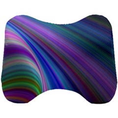 Background Abstract Curves Head Support Cushion by Bajindul