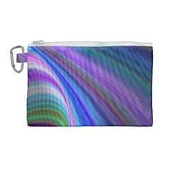 Background Abstract Curves Canvas Cosmetic Bag (large) by Bajindul