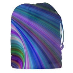 Background Abstract Curves Drawstring Pouch (xxxl) by Bajindul