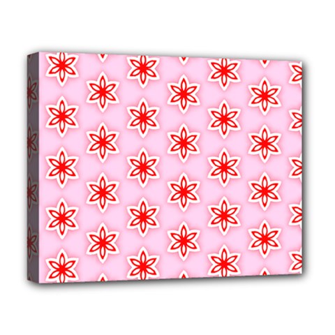 Texture Star Backgrounds Pink Deluxe Canvas 20  X 16  (stretched)