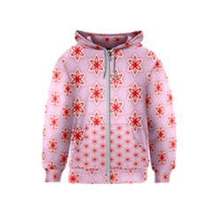 Texture Star Backgrounds Pink Kids  Zipper Hoodie