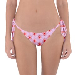 Texture Star Backgrounds Pink Reversible Bikini Bottom by HermanTelo