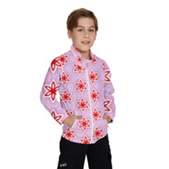 Texture Star Backgrounds Pink Kids  Windbreaker