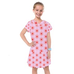 Texture Star Backgrounds Pink Kids  Drop Waist Dress