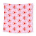 Texture Star Backgrounds Pink Square Tapestry (Large) View1