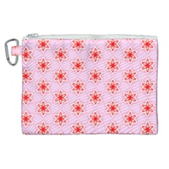 Texture Star Backgrounds Pink Canvas Cosmetic Bag (xl)