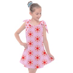 Texture Star Backgrounds Pink Kids  Tie Up Tunic Dress