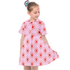 Texture Star Backgrounds Pink Kids  Sailor Dress