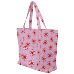 Texture Star Backgrounds Pink Zip Up Canvas Bag