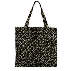 Modern Abstract Camouflage Patttern Zipper Grocery Tote Bag by dflcprintsclothing