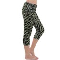 Modern Abstract Camouflage Patttern Capri Yoga Leggings View3