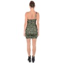 Modern Abstract Camouflage Patttern One Soulder Bodycon Dress View2