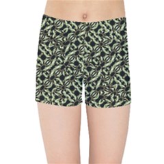 Modern Abstract Camouflage Patttern Kids  Sports Shorts by dflcprintsclothing