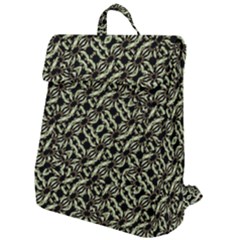 Modern Abstract Camouflage Patttern Flap Top Backpack