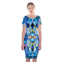 Ml 187 1 Classic Short Sleeve Midi Dress by ArtworkByPatrick