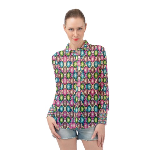 Ml 189 Long Sleeve Chiffon Shirt by ArtworkByPatrick