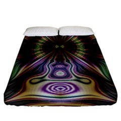 Digital Art Fractal Artwork Fitted Sheet (king Size) by Pakrebo