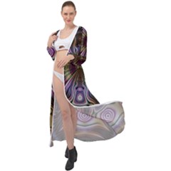 Digital Art Fractal Artwork Maxi Chiffon Beach Wrap