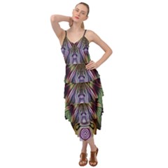 Digital Art Fractal Artwork Layered Bottom Dress