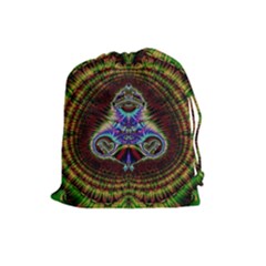 Art Artwork Fractal Digital Art Pattern Drawstring Pouch (large) by Pakrebo