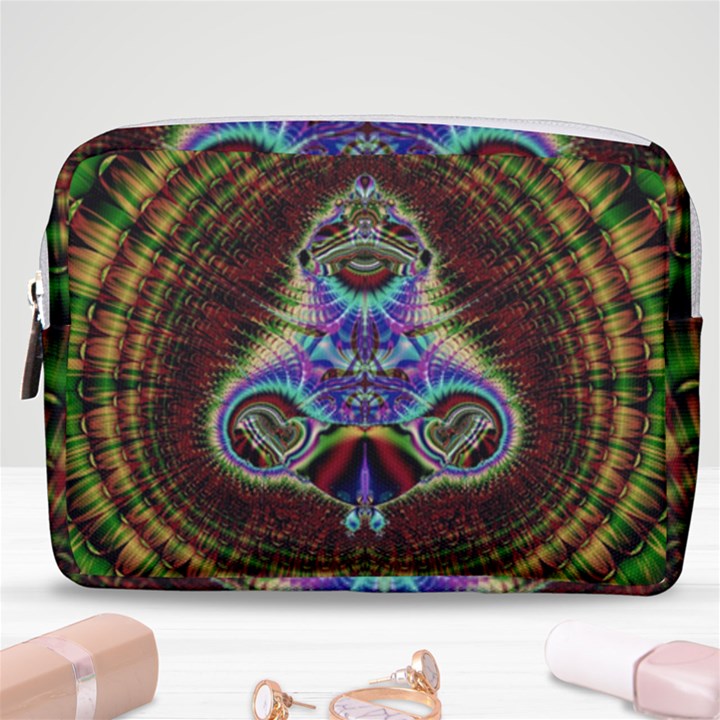 Art Artwork Fractal Digital Art Pattern Make Up Pouch (Medium)