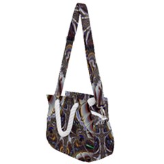 Abstract Art Artwork Fractal Design Rope Handles Shoulder Strap Bag