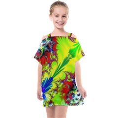 Abstract Art Art Design Modern Art Kids  One Piece Chiffon Dress by Pakrebo