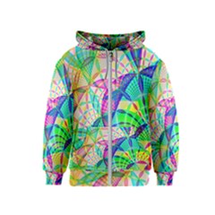 Design Background Concept Fractal Kids  Zipper Hoodie by Pakrebo