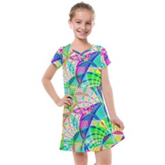 Design Background Concept Fractal Kids  Cross Web Dress by Pakrebo