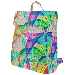 Design Background Concept Fractal Flap Top Backpack