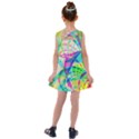 Design Background Concept Fractal Kids  Cross Back Dress View2