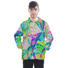 Design Background Concept Fractal Men s Half Zip Pullover