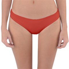 Tomato Red Reversible Hipster Bikini Bottoms