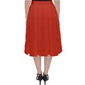 Tomato Red Classic Midi Skirt View2