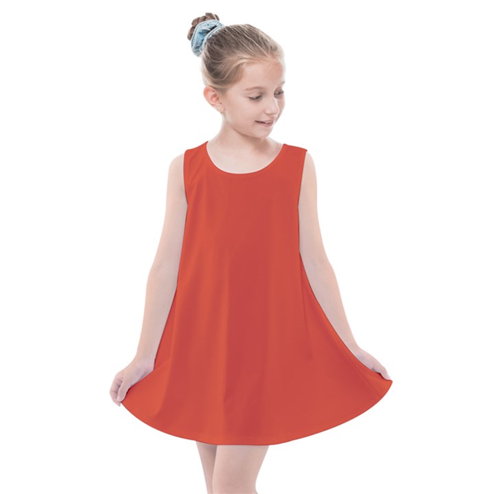 Tomato Red Kids  Summer Dress