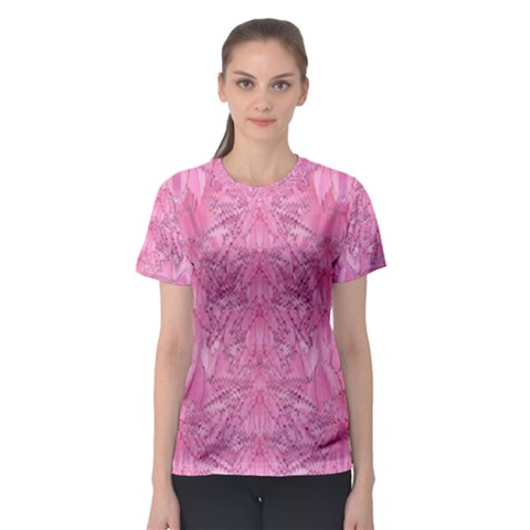 Flowers Decorative Ornate Color Women s Sport Mesh Tee by pepitasart