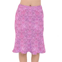 Flowers Decorative Ornate Color Short Mermaid Skirt by pepitasart