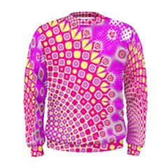 Digital Arts Fractals Futuristic Pink Men s Sweatshirt by Pakrebo